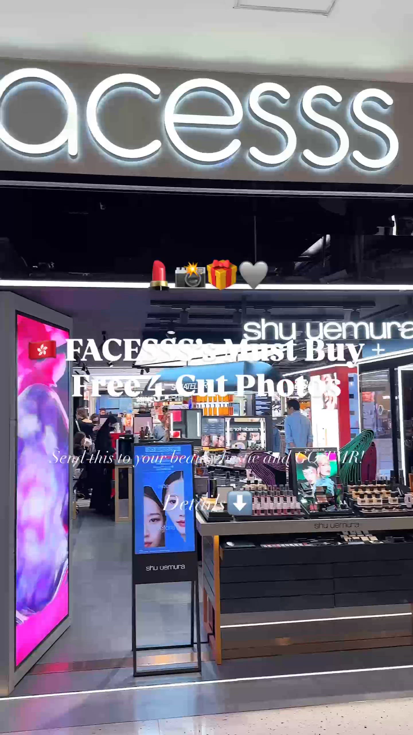 📍FACESSS 必買清單 + 免費影人生四格相！ ✨