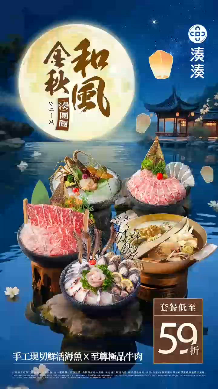 湊湊火鍋中秋推兩款全新鍋底極上海鮮及肉類拼盤同期登場