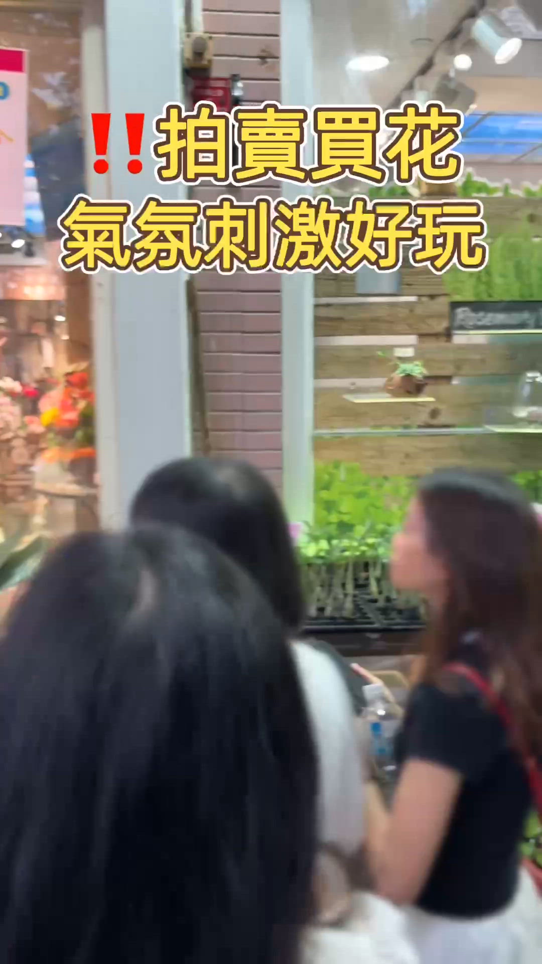 🎏大癲‼️花墟賣花都玩到拍賣🔥現場個個一齊bid價好鬼刺激🤣