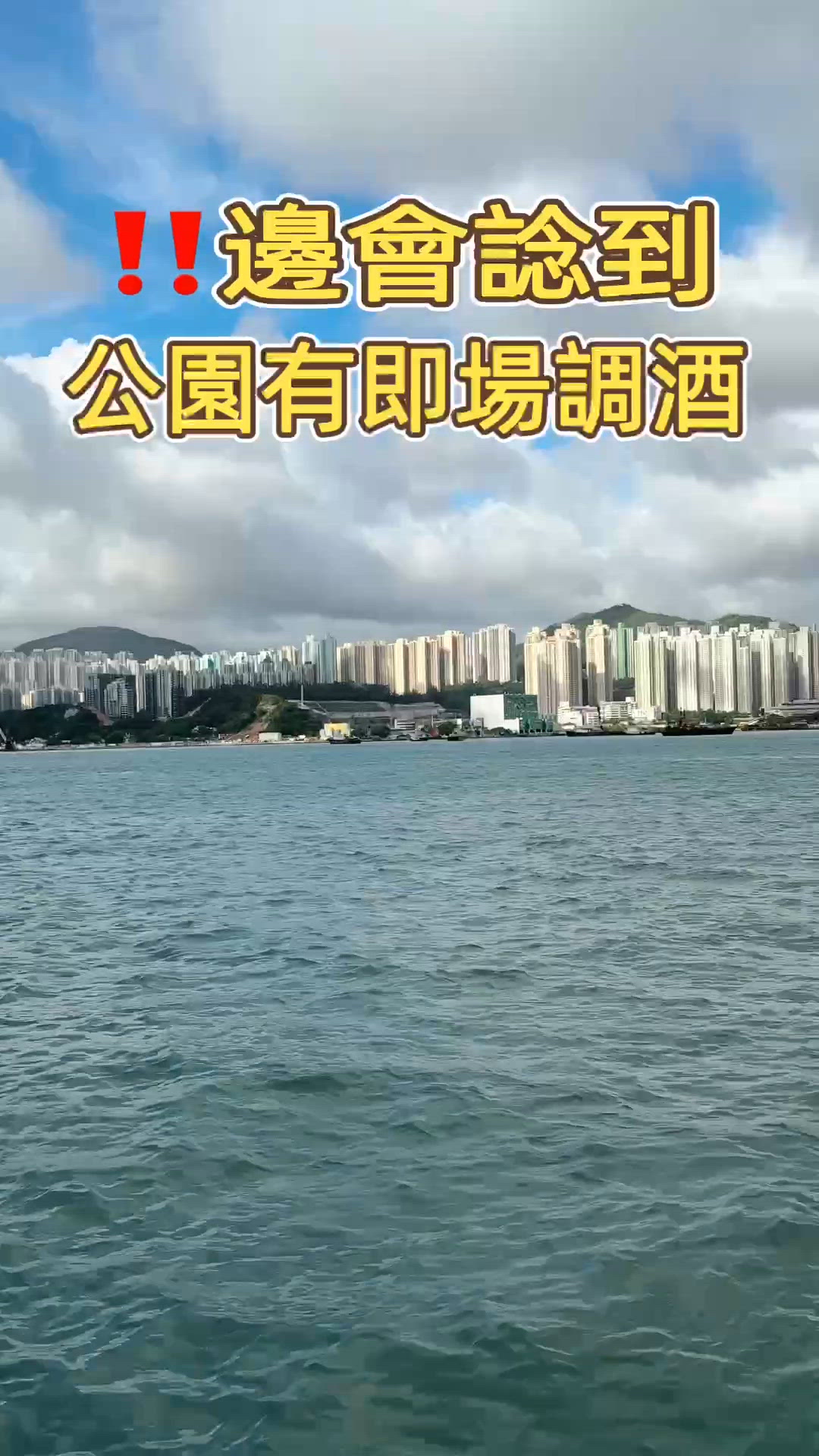 🎏邊度會諗到‼️去公園小食亭會有得飲即場調酒🤪