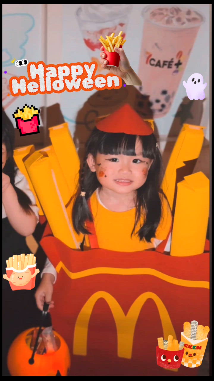 Helloween黃金海岸滿滿氣氛～行走中的小薯條🍟