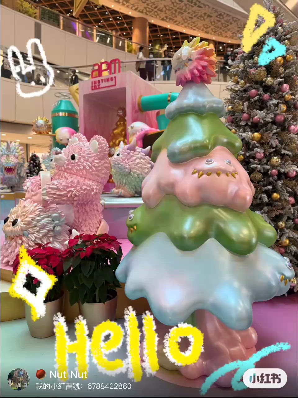 九龍商場聖誕打卡📸！圓碌碌好可愛😍！