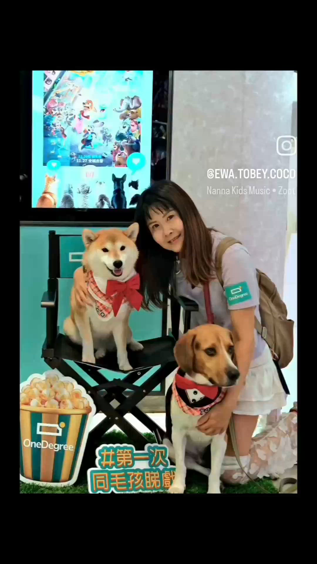 人仔狗仔一齊睇戲