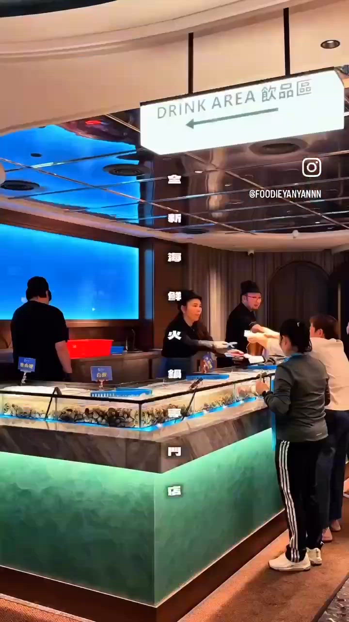 原來香港都有即撈海鮮😍‼️