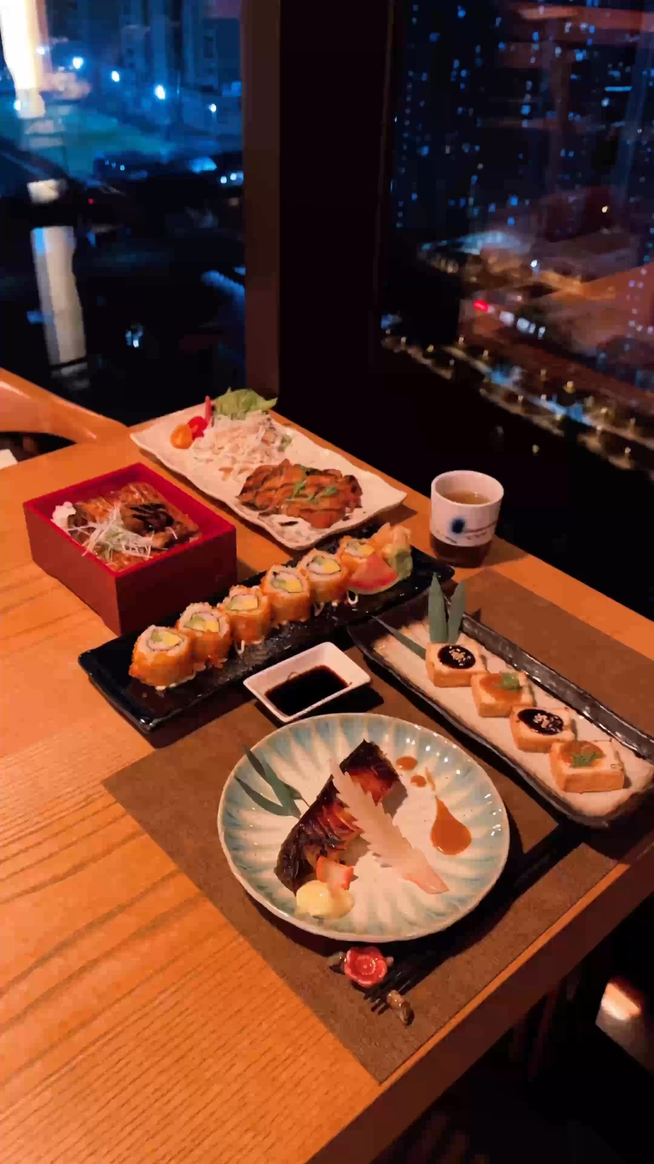 酒店高空日本菜🍴城門河畔夜景🍣🥂