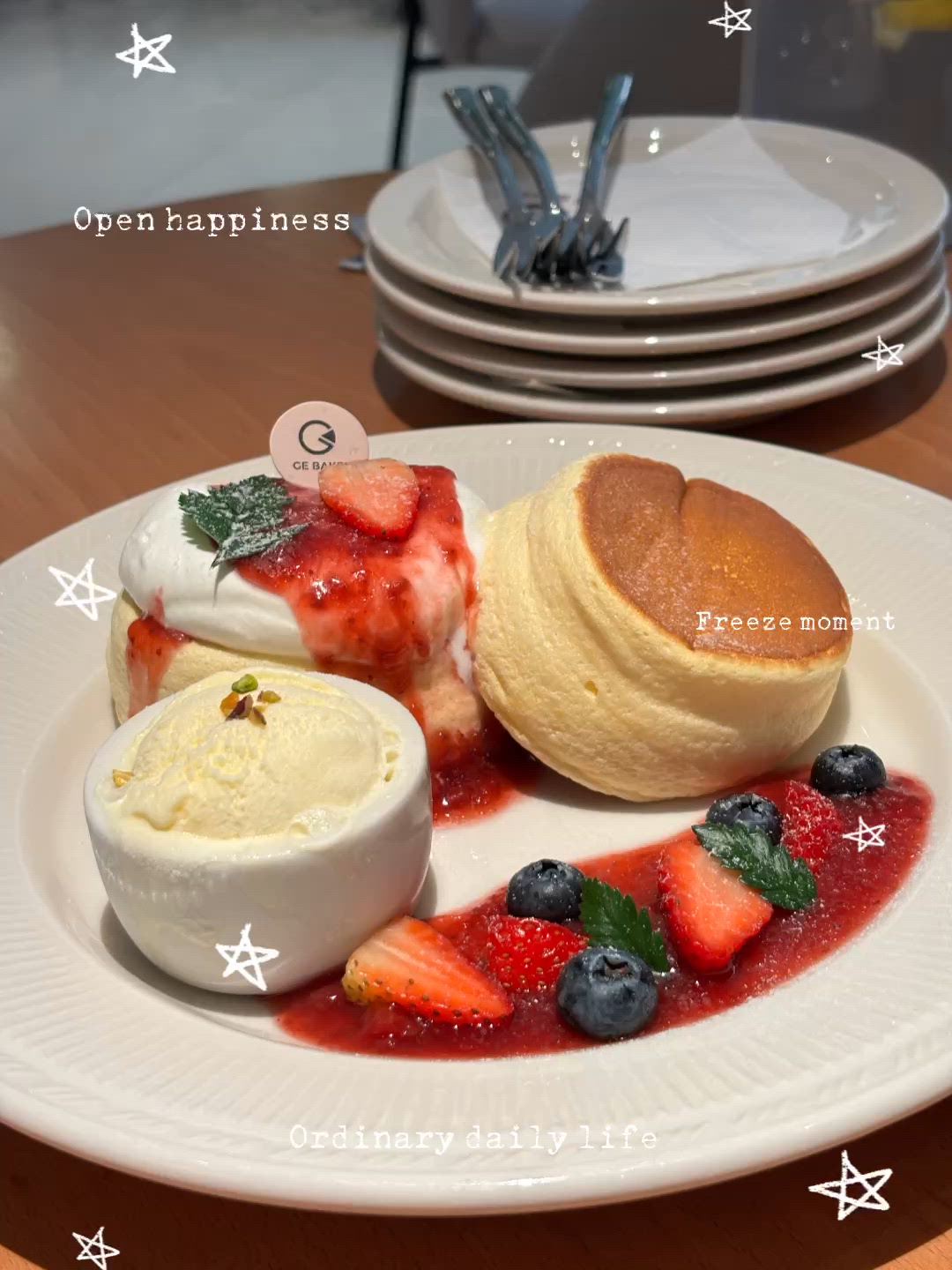 🍓 大運天地慢活下午茶!歎海鹽芝士銅鑼燒+日式士多啤梨厚鬆餅