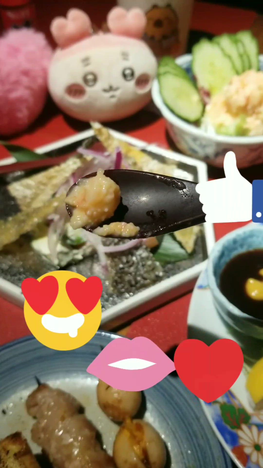 天后 酒屋一杯喜~青瓜長片明太子小龍蝦沙律  
