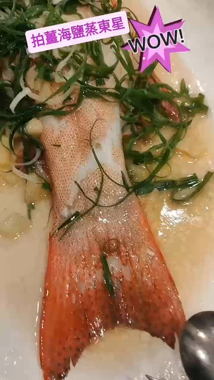 🐟完全冇落豉油嘅清蒸大東星斑！🐟